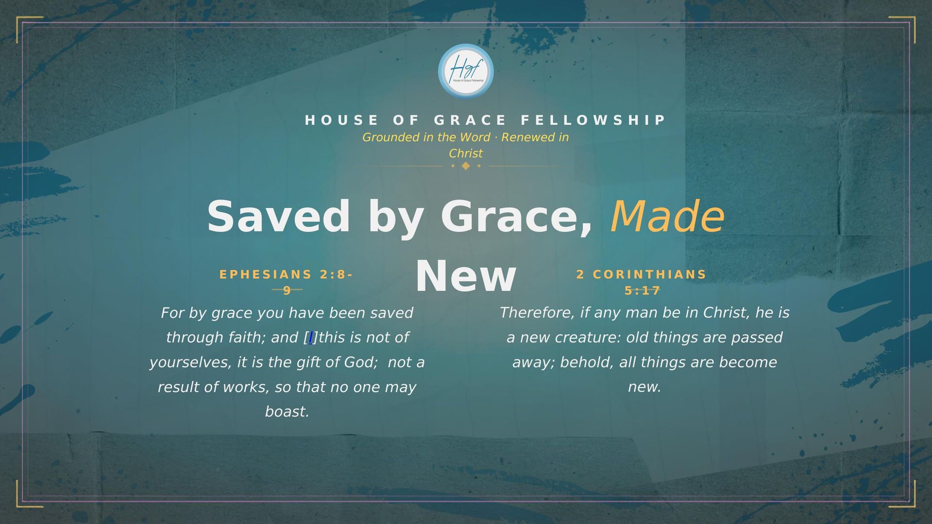 Overcoming Fear by Grace: Taking Next Steps from Acceptance Slide 1