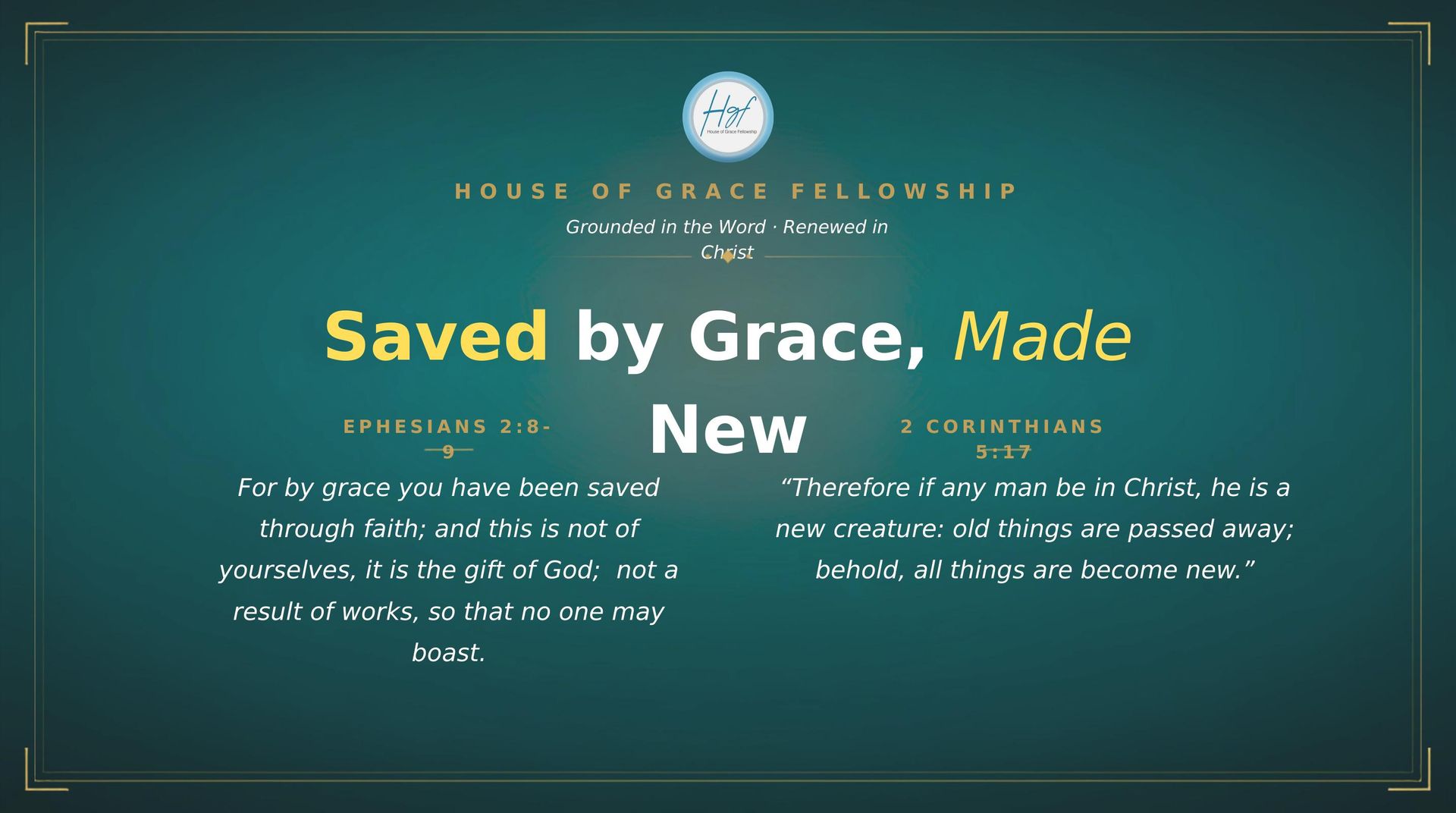 Built for Transformation: Grace Changes What Fear Can’t Slide 1