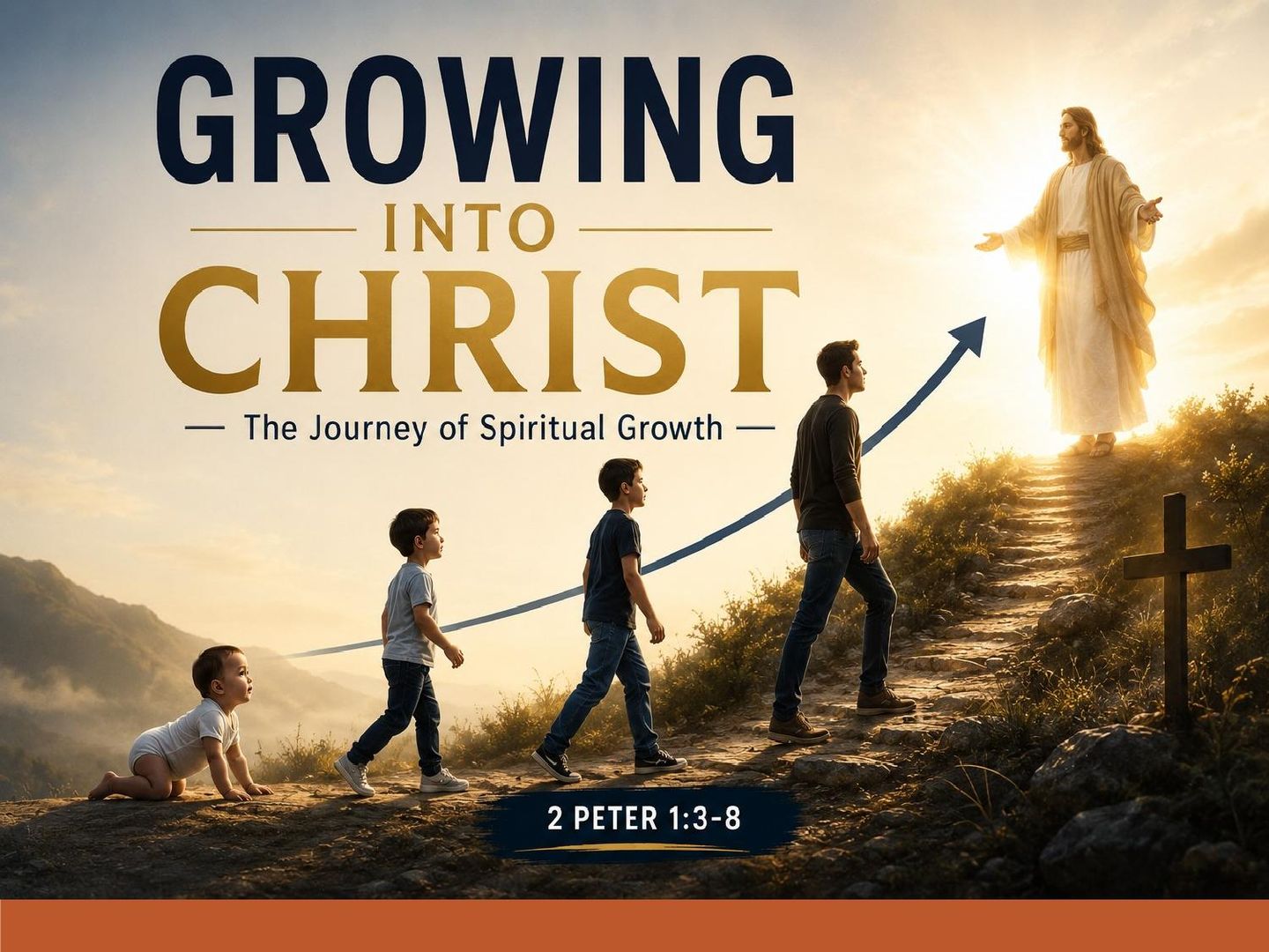 GROWING INTO CHRIST - The Journey of Spiritual Growth Slide 1