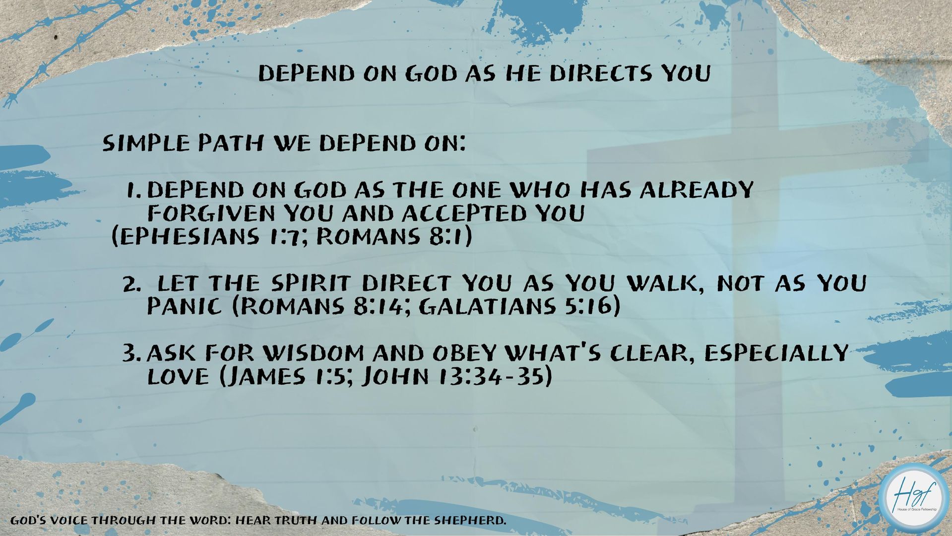 God’s Voice Through the Word: Hear Truth and Follow the Shepherd Slide 1